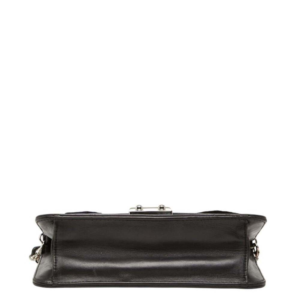 CHRISTIAN DIOR Black Leather Shoulder Bag - Picture 3 of 12